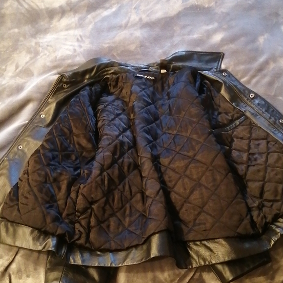 DKNY JEANS Leather Jacket - Picture 5 of 7